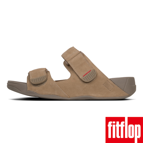 FitFlop GOGH MOC NUBUCK SLIDES-羽毛灰