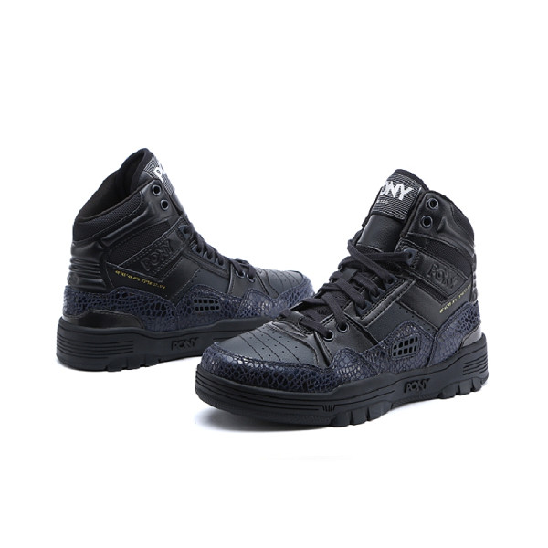 【PONY】M100系列-復古籃球鞋款-女-黑