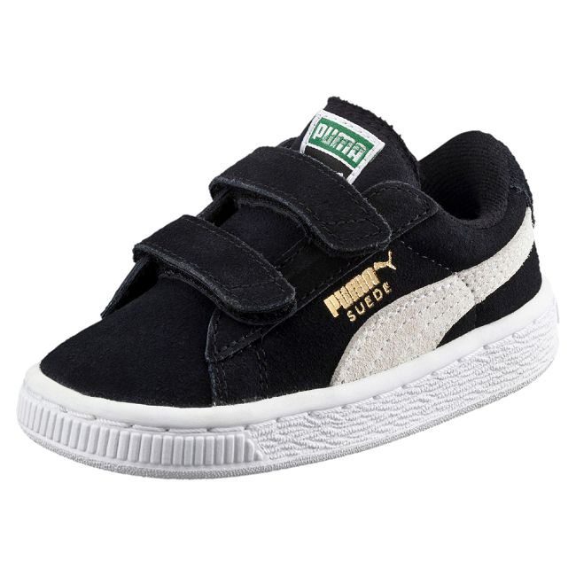 PUMA-Suede 2 straps PS孩童鞋-黑色