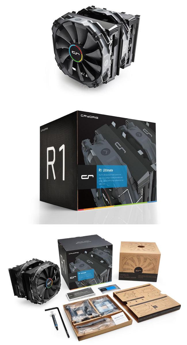 Cryorig 快睿 R1 終極版 CPU雙風扇塔型散熱器