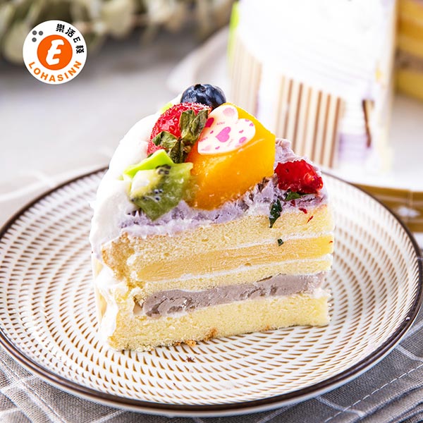 預購-樂活e棧-生日快樂蛋糕-紫香芋迴旋曲蛋糕(8吋/顆,共1顆)