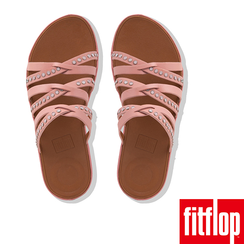 FitFlop LINNY SLIDE SANDALS - CRYSTAL 灰粉