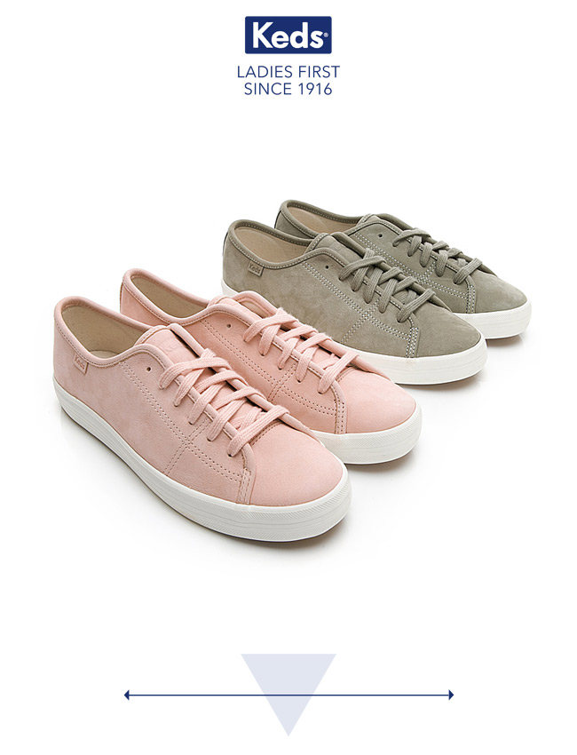 Keds KICKSTART 經典復刻牛巴戈休閒鞋-粉色