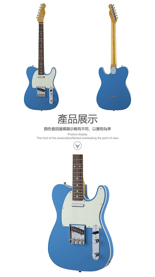 Fender Traditional 60s Tele Custom CBL 電吉他 藍色