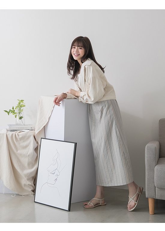 D+AF 夏日步調．交叉線條套指平底涼鞋＊米白