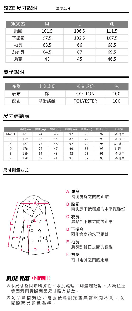 空 BLUE WAY率性騎士風外套