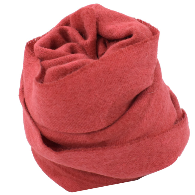 COACH大COACH LOGO字樣羊毛圍巾(紅)