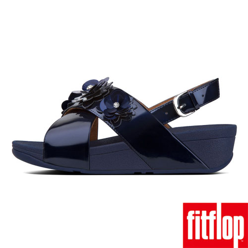 FitFlop LULU後帶涼鞋藍色