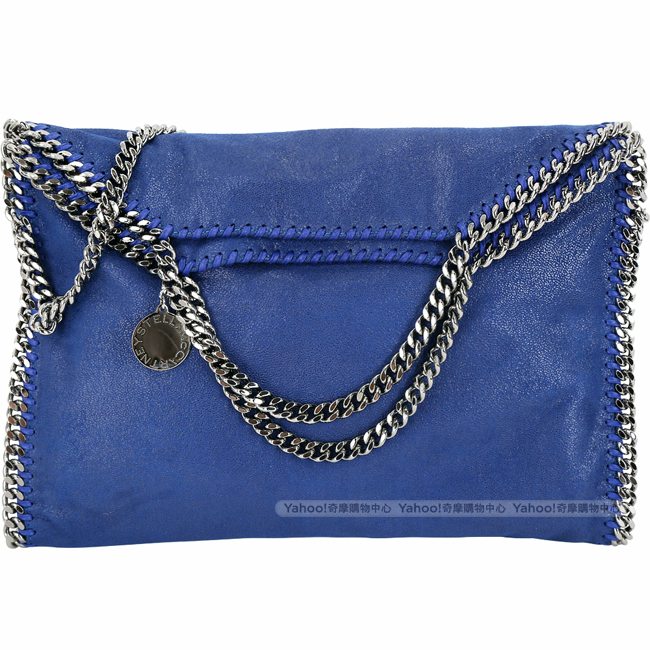 Stella McCartney Falabella Shaggy 鍊帶兩用包(寶藍色)