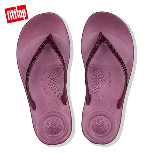 FitFlop IQUSHION夾腳涼鞋深莓色