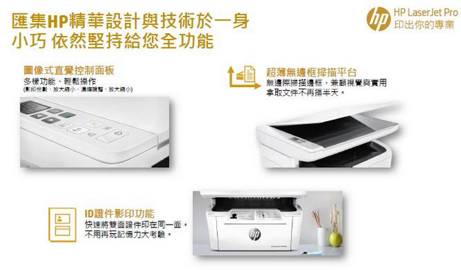 HP LaserJet Pro M28w 黑白雷射多功能事務機