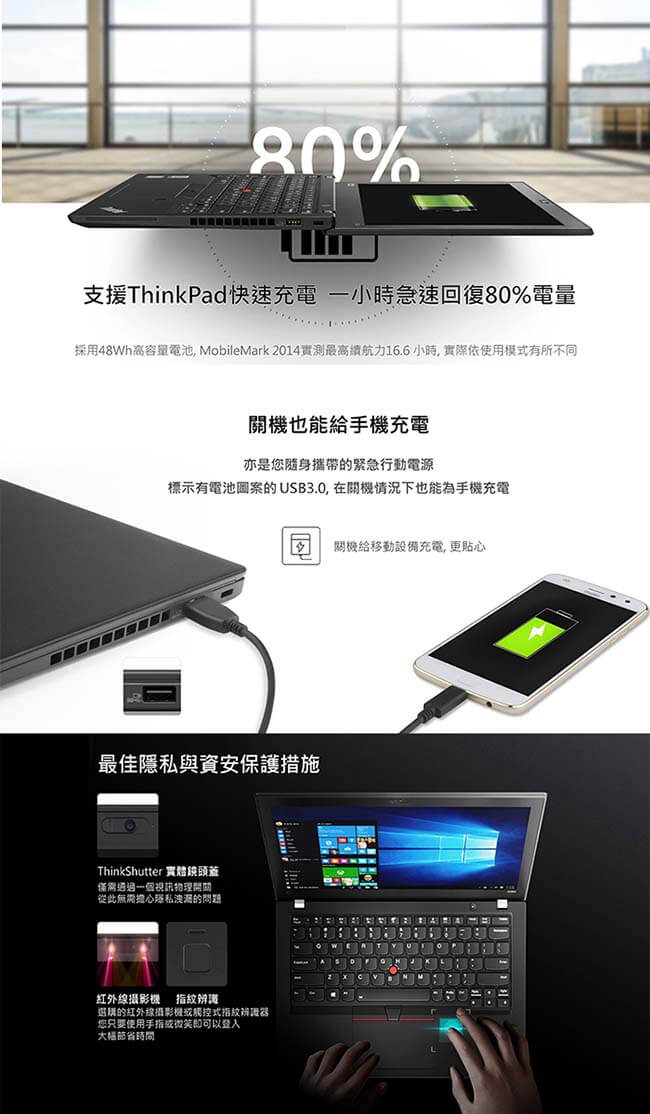 ThinkPad X280 12.5吋筆電 (i5-8250U/8G/256G/Win10