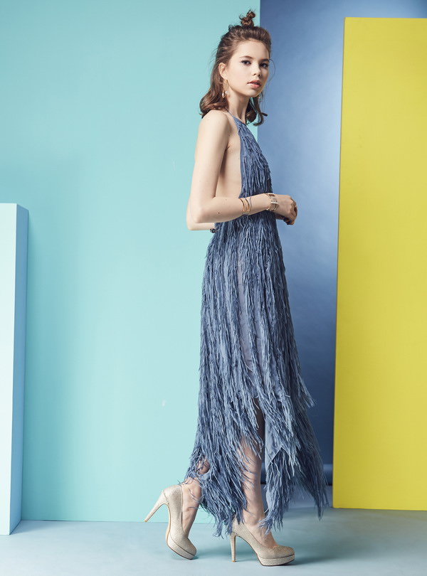 Keeley Ann 高雅出眾~雅緻寶石點綴真皮軟墊新娘晚宴高跟鞋(黑色)