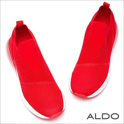 ALDO 原色舒適網布果凍氣墊厚底休閒鞋~艷麗紅色