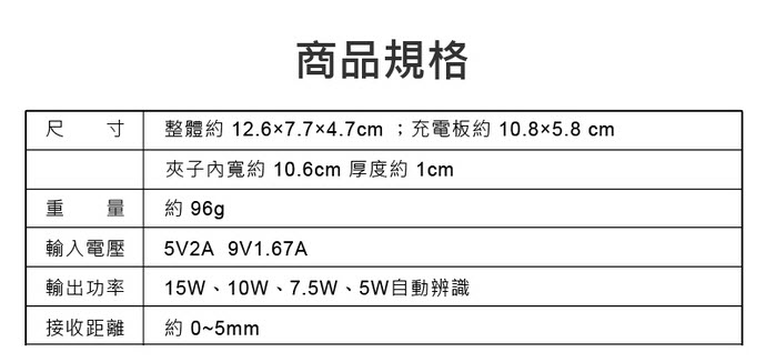 CA-Q11 全自動感應開合15W無線充電車用手機架