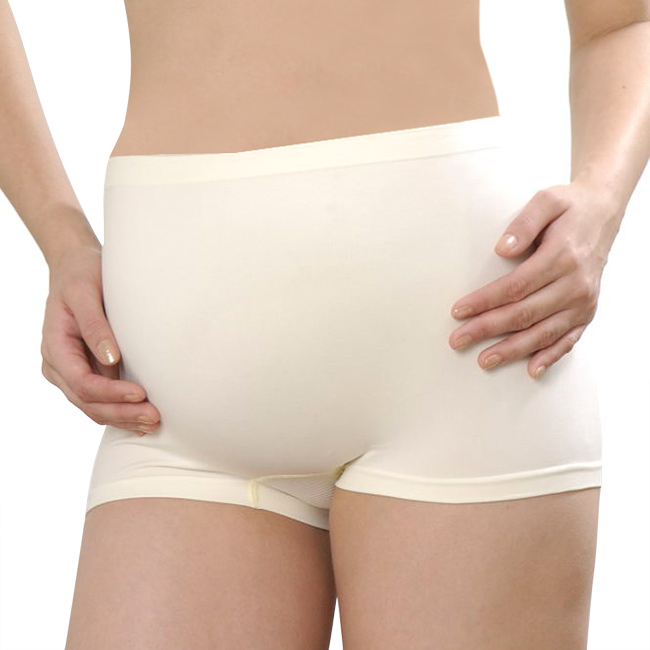 Gennies專櫃一體成型孕婦平口內褲(GB51)-2色可選