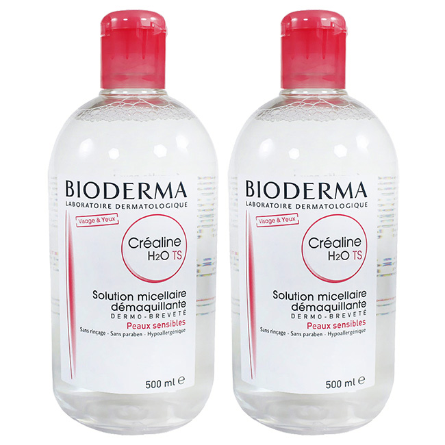 Bioderma貝膚黛瑪 舒敏高效潔膚液(TS加強保濕) 500ml 雙瓶組