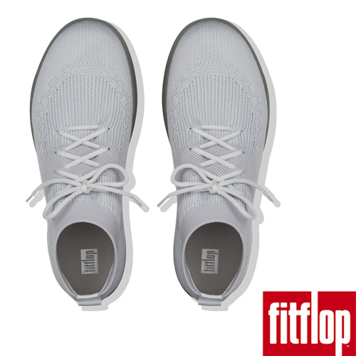 FitFlop UBERKNIT LACE-UP SNEAKERS-淺灰色