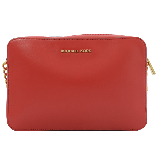 MICHAEL KORS CROSSBODIE立體小花斜背方包(紅)