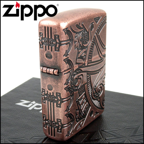 ZIPPO 美系~Nautical Scene-航海場景-章魚骷髏圖案打火機