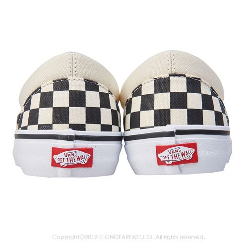 (男)VANS Slip-On Pro 棋盤格休閒懶人鞋*黑白