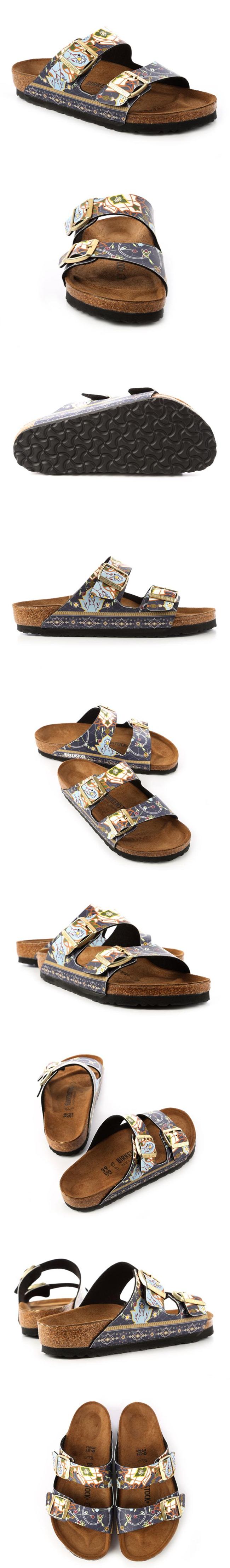 勃肯BIRKENSTOCK1009800ARIZONA經典二條拖鞋(馬賽克藍)