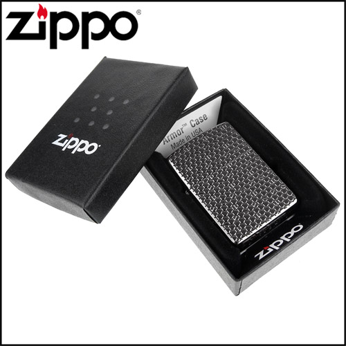 ZIPPO 美系~Hexagon Design-六邊形圖案深刻(ARMOR裝甲)