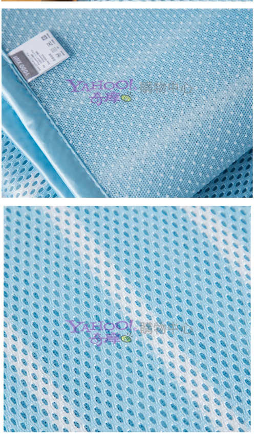 日本YODO XIUI嬰兒床涼蓆3D透氣網眼可折疊三明治床墊