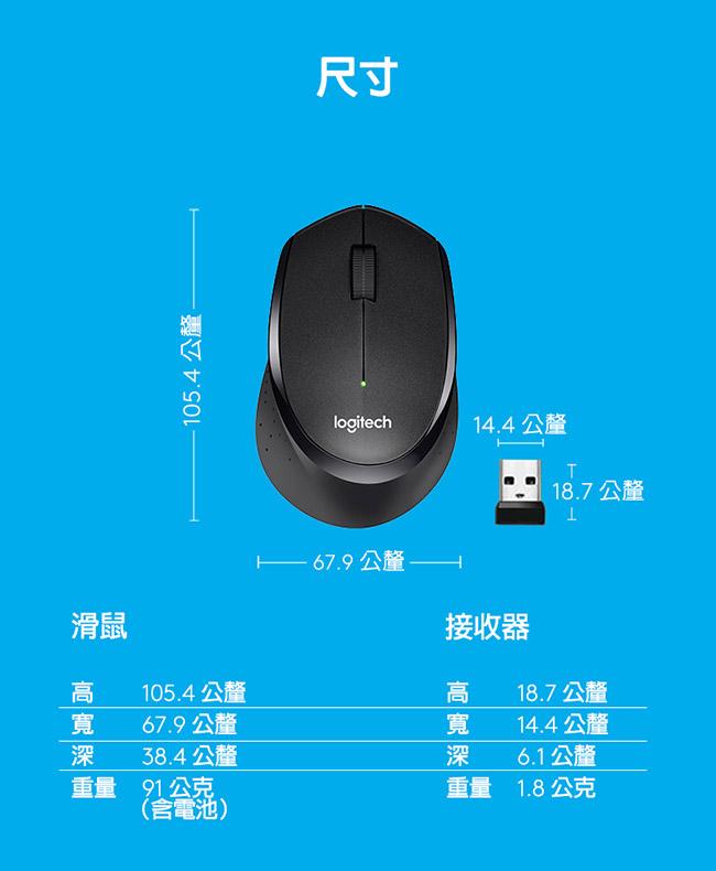 羅技 M331 SilentPlus 靜音滑鼠