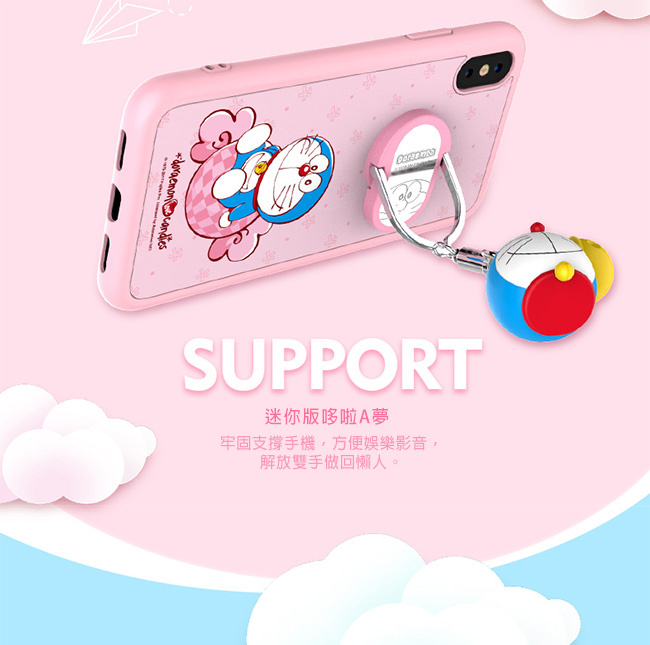 iStyle iPhone X/XS 5.8吋 哆啦A夢藍色款手機殼