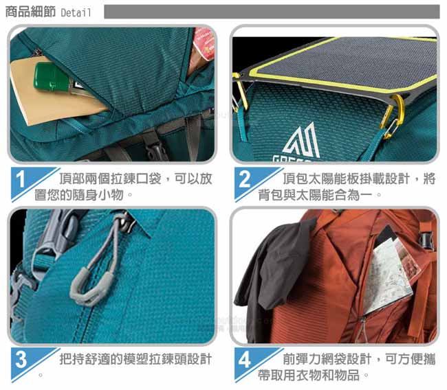 美國 GREGORY 新款 Baltoro 65 專業健行登山背包M_瑪瑙黑