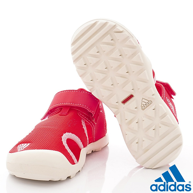 adidas童鞋 護趾超輕涼鞋款 BCZE702桃(中小童段)