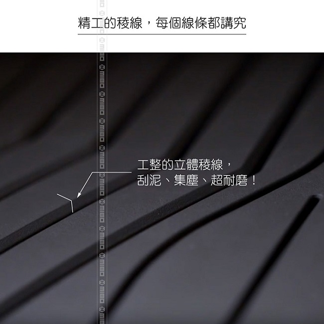 MIBO 米寶 魔形立體腳踏墊 Benz-GLC 2016~2018年5片式 黑色