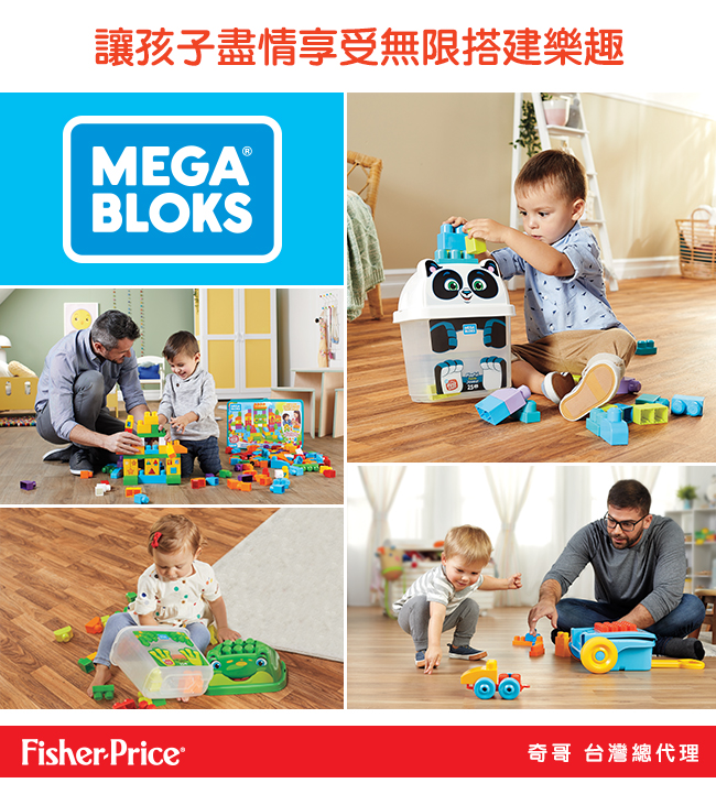 奇哥 MEGA BLOKS 費雪美高 大大積木隨行箱