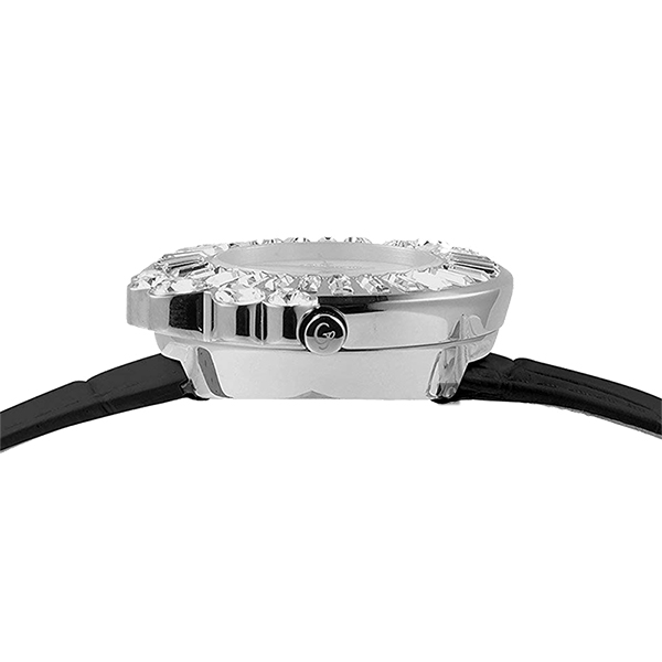 Galtiscopio迦堤閃轉浪漫系列幾何手錶-黑/36mm