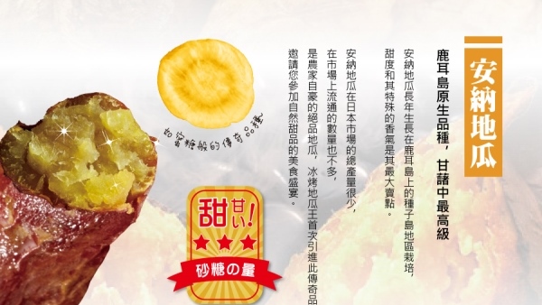 北灣冰烤地瓜王 安納地瓜(250g/包)