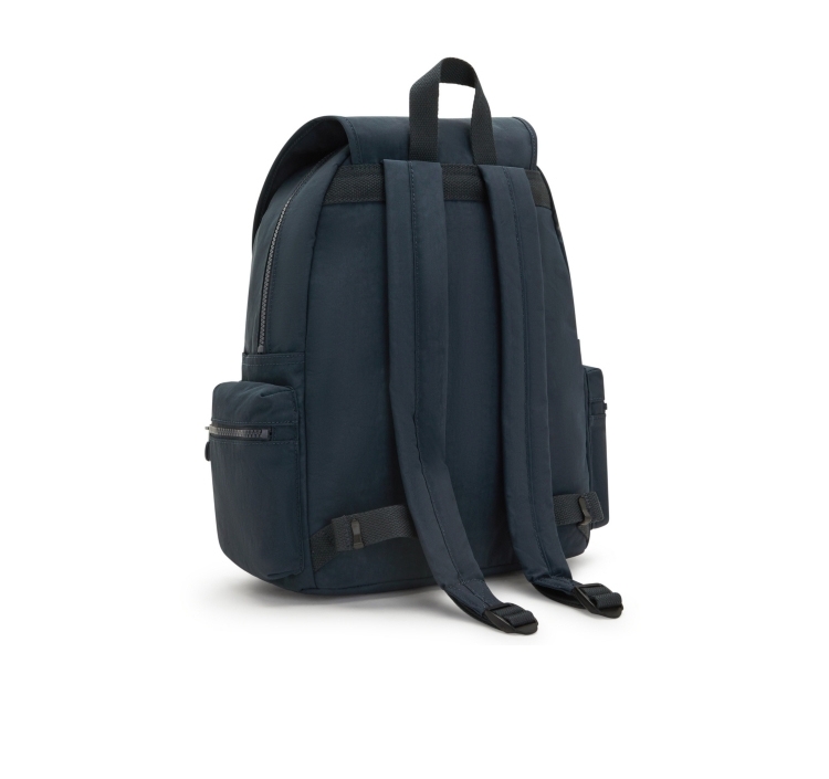 Kipling 沉穩素面藍多袋收納實用後背包-EZRA | 後背包| Yahoo奇摩購物中心