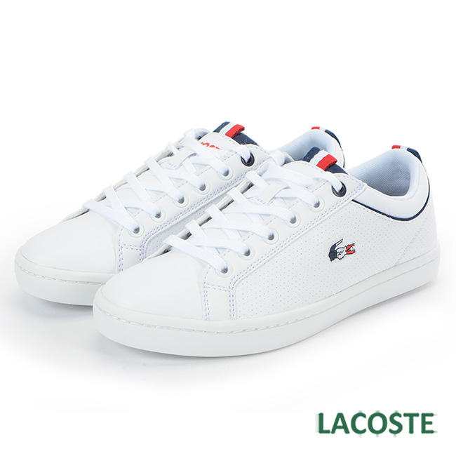 LACOSTE 女用運動休閒鞋-白