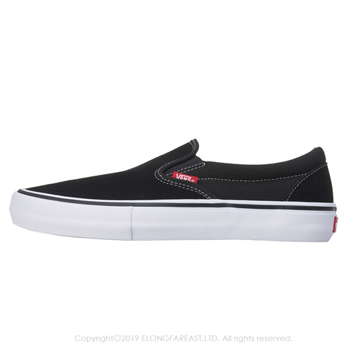 (男)VANS Slip-On Pro 經典素色懶人鞋*黑色