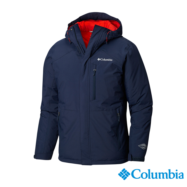 Columbia哥倫比亞 男款-Omni-HEAT鋁點保暖防水外套-深藍