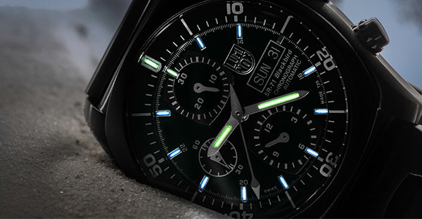 LUMINOX 雷明時SR-71黑鳥隱形偵察機聯名限量機械錶- 墨綠/44mm