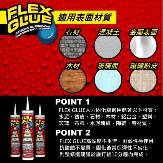 美國FLEX GLUE大力固化膠(專業型/美國製)