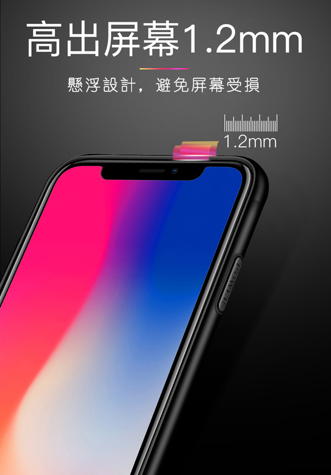 鋼化玻璃手機殼系列 OPPO R11s Plus (6.43吋) (透明黑邊)