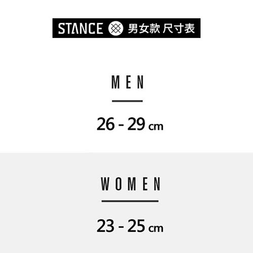 STANCE SUN DAZE-男襪-字母條紋拼接設計款