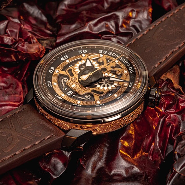 BOMBERG 炸彈表 Auto Mariachi Skull 限量版