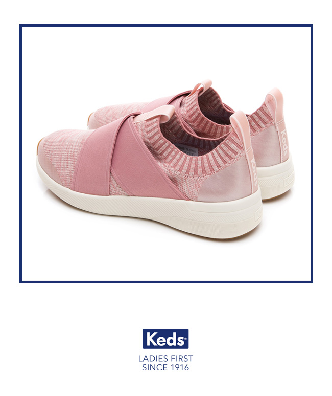 Keds Studio 完美包覆輕量休閒鞋-淺粉