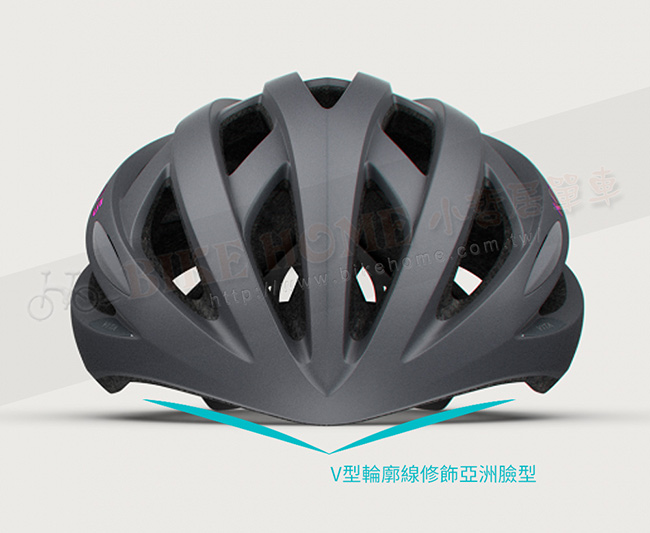 KPLUS 單車安全帽S系列公路競速-VITA Helmet-灰粉