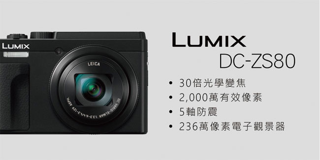 Panasonic Lumix DC-ZS80 公司貨