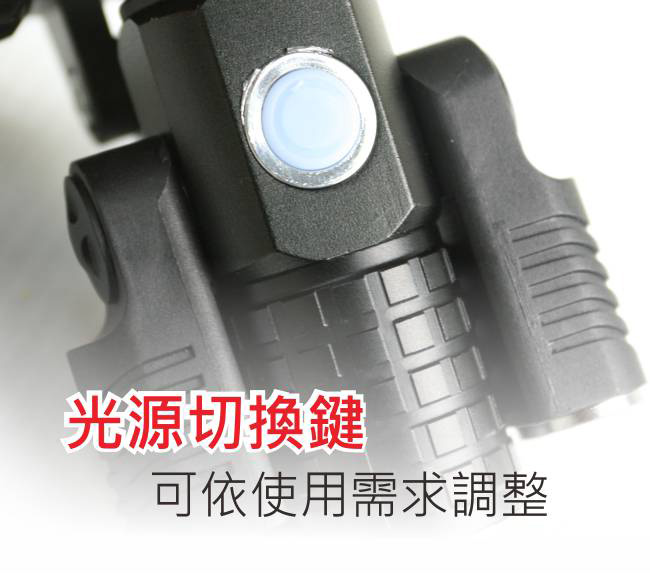 KINYO 超亮三燈頭LED旋轉頭燈(LED-725)可達500公尺