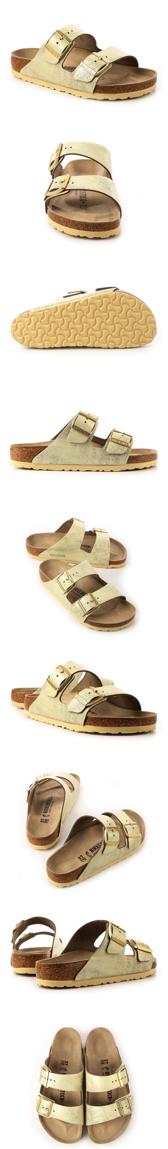 勃肯BIRKENSTOCK 1008797。ARIZONA經典二條拖鞋(沙金)